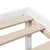 Produktbild 9 för Säng med bokhylla utan madrass vit 135x190cm massiv furu