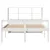 Produktbild 4 för Säng med bokhylla utan madrass vit 140x190cm massiv furu