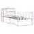 Produktbild 12 för Säng med bokhylla utan madrass 75x190cm massiv furu