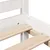 Produktbild 9 för Säng med bokhylla utan madrass vit 120x190 cm massiv furu