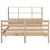 Produktbild 4 för Säng med bokhylla utan madrass 140x190cm massiv furu