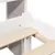 Produktbild 9 för Säng med bokhylla utan madrass vit 100x200cm massiv furu