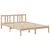 Produktbild 8 för Säng med bokhylla utan madrass 140x190cm massiv furu