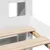 Produktbild 9 för Säng med bokhylla utan madrass vit 150x200cm massiv furu