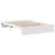 Produktbild 8 för Säng med bokhylla utan madrass vit 135x190cm massiv furu