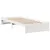 Produktbild 5 för Säng med bokhylla utan madrass vit 90x190cm massiv furu