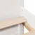 Produktbild 9 för Säng med bokhylla utan madrass vit 135x190cm massiv furu