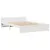 Produktbild 8 för Säng med bokhylla utan madrass vit 140x190cm massiv furu