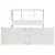 Produktbild 4 för Säng med bokhylla utan madrass vit 140x200cm massiv furu