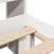 Produktbild 9 för Säng med bokhylla utan madrass vit 75x190cm massiv furu