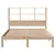 Produktbild 4 för Säng med bokhylla utan madrass 135x190cm massiv furu