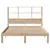 Produktbild 4 för Säng med bokhylla utan madrass 140x190cm massiv furu