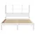 Produktbild 4 för Säng med bokhylla utan madrass vit 140x190cm massiv furu