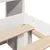 Produktbild 9 för Säng med bokhylla utan madrass vit 180x200cm massiv furu
