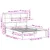 Produktbild 11 för Säng med bokhylla utan madrass vaxbrun 120x200 cm massiv furu