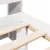 Produktbild 9 för Säng med bokhylla utan madrass vit 90x190cm massiv furu