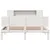 Produktbild 4 för Säng med bokhylla utan madrass vit 140x190cm massiv furu