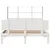Produktbild 4 för Säng med bokhylla utan madrass vit 120x190 cm massiv furu