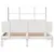Produktbild 4 för Säng med bokhylla utan madrass vit 140x190cm massiv furu