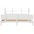 Produktbild 4 för Säng med bokhylla utan madrass vit 180x200cm massiv furu