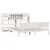 Produktbild 3 för Säng med bokhylla utan madrass vit 180x200cm massiv furu