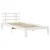 Produktbild 8 för Säng med bokhylla utan madrass vit 100x200cm massiv furu