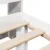 Produktbild 9 för Säng med bokhylla utan madrass vit 75x190cm massiv furu