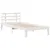 Produktbild 8 för Säng med bokhylla utan madrass vit 90x190cm massiv furu