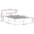 Produktbild 11 för Säng med bokhylla utan madrass vit 135x190cm massiv furu