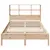 Produktbild 4 för Säng med bokhylla utan madrass 135x190cm massiv furu