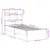 Produktbild 11 för Säng med bokhylla utan madrass vit 75x190cm massiv furu