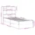 Produktbild 11 för Säng med bokhylla utan madrass vaxbrun 75x190 cm massiv furu