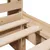 Produktbild 9 för Säng med bokhylla utan madrass 90x190cm massiv furu