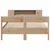 Produktbild 4 för Säng med bokhylla utan madrass 140x190cm massiv furu