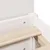 Produktbild 10 för Säng med bokhylla utan madrass vit 120x190 cm massiv furu