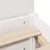 Produktbild 10 för Säng med bokhylla utan madrass vit 100x200cm massiv furu