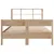 Produktbild 4 för Säng med bokhylla utan madrass 140x190cm massiv furu