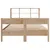Produktbild 4 för Säng med bokhylla utan madrass 120x190 cm massiv furu