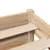 Produktbild 10 för Säng med bokhylla utan madrass 90x190cm massiv furu
