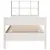 Produktbild 4 för Säng med bokhylla utan madrass vit 90x190cm massiv furu