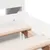 Produktbild 9 för Säng med bokhylla utan madrass vit 120x190 cm massiv furu