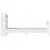 Produktbild 5 för Säng med bokhylla utan madrass vit 90x190cm massiv furu