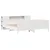 Produktbild 3 för Säng med bokhylla utan madrass vit 180x200cm massiv furu