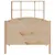 Produktbild 4 för Säng med bokhylla utan madrass 90x190cm massiv furu