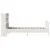 Produktbild 5 för Säng med bokhylla utan madrass vit 75x190cm massiv furu
