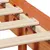 Produktbild 10 för Säng med bokhylla utan madrass vaxbrun 140x190cm massiv furu