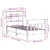 Produktbild 12 för Sängram utan madrass vit 100x200 cm massiv furu
