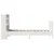 Produktbild 7 för Sängram utan madrass vit 100x200 cm massiv furu