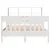 Produktbild 4 för Sängram utan madrass vit 135x190 cm massiv furu