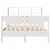 Produktbild 4 för Sängram utan madrass vit 120x190 cm massiv furu
